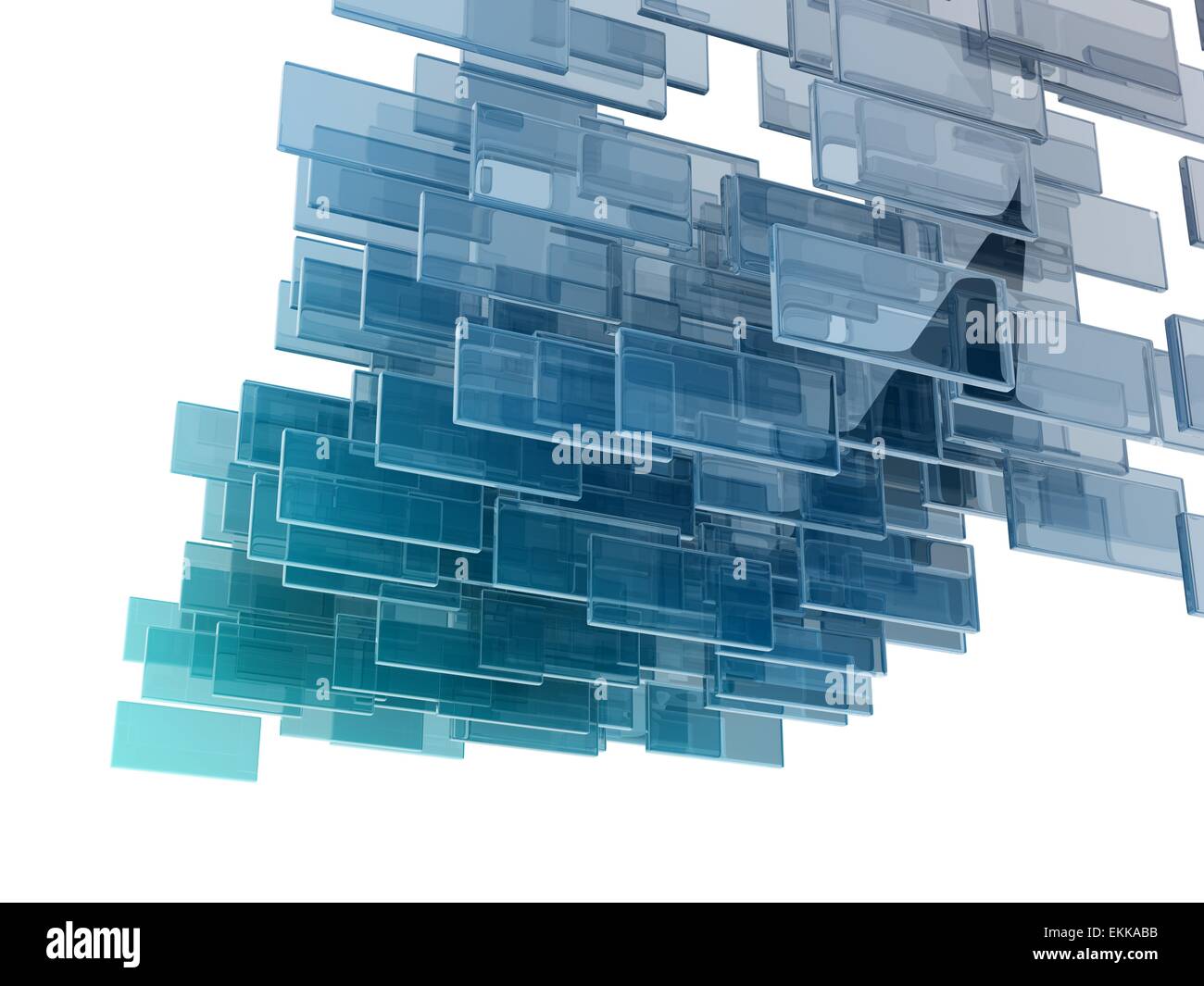 glass rectangles on white background Stock Photo - Alamy