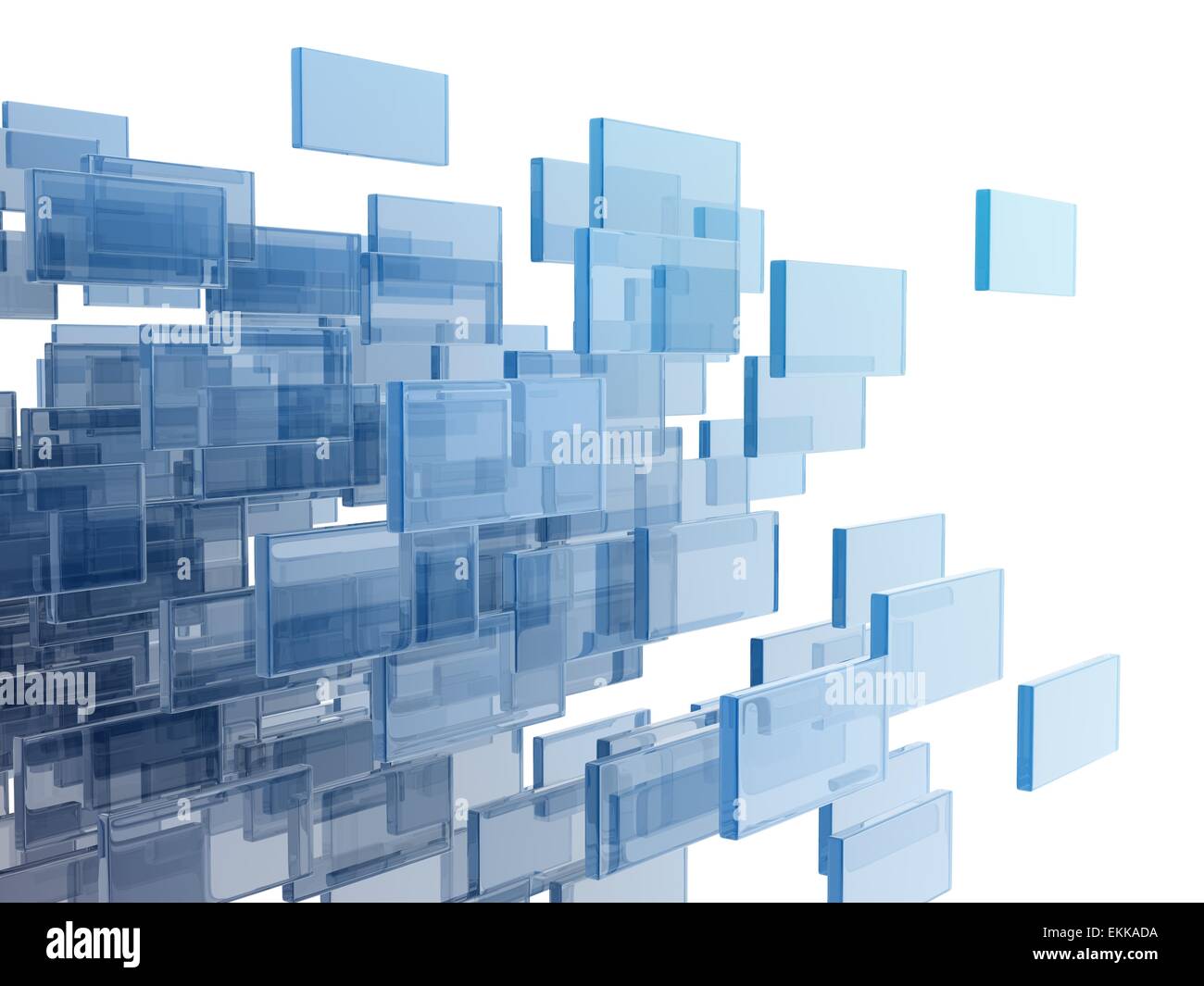 glass rectangles on white background Stock Photo - Alamy