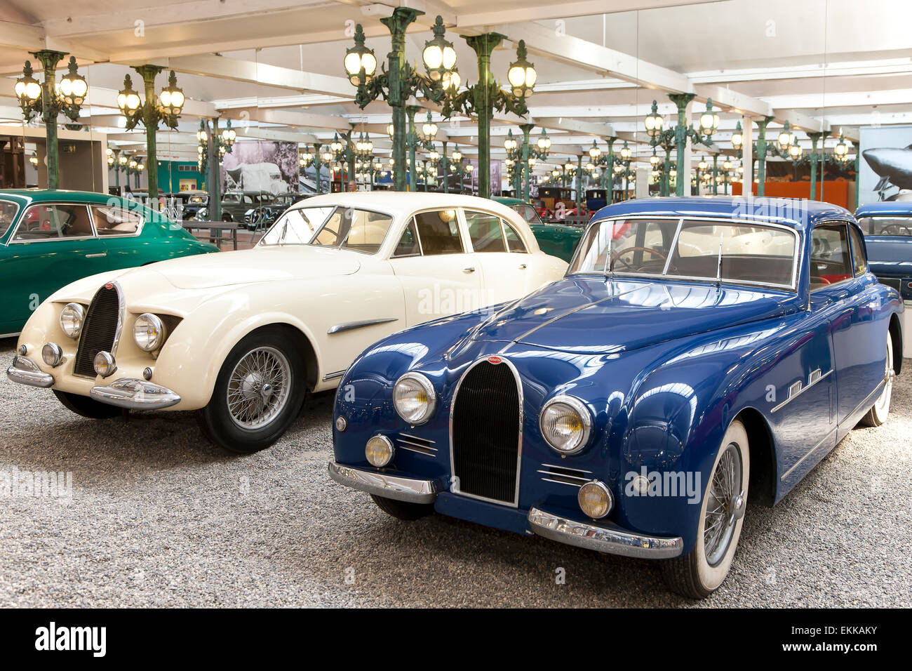 Bugatti Coach Type 101 from 1951 at the National Museum Schlumpf Collection at Mulhouse, Alsace, France Stock Photo
