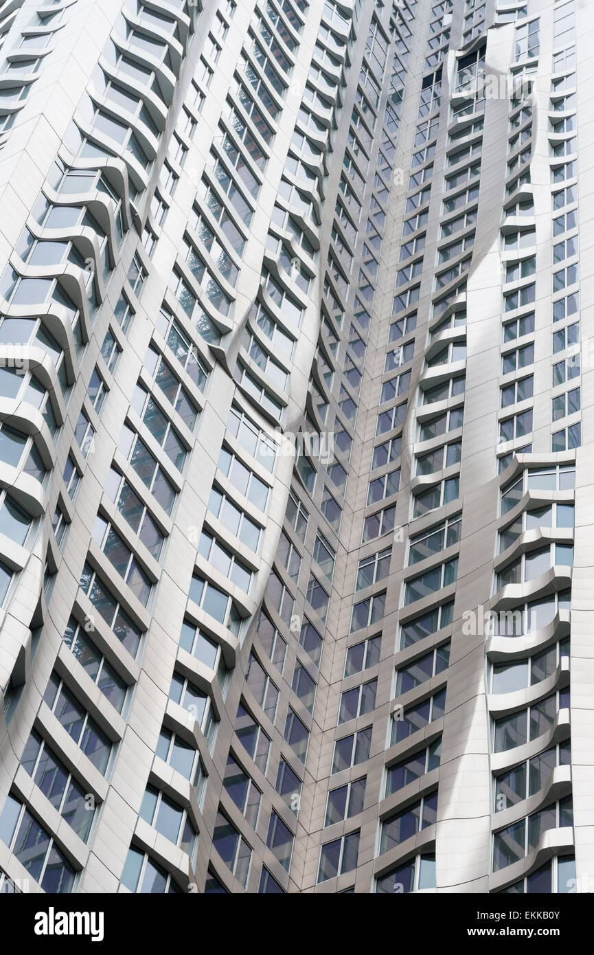 USA, New York City, 8 Spruce street designed by Frank Gehry Stock Photo Alamy