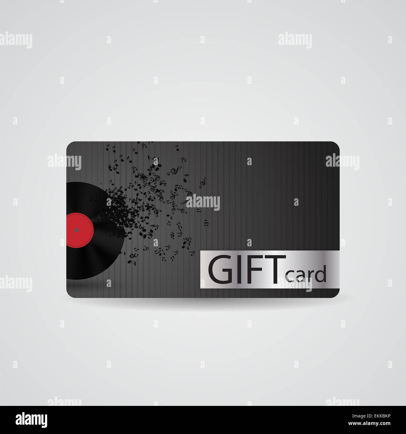 Abstract Beautiful Music Gift Card Design, Vector Illustration Stock