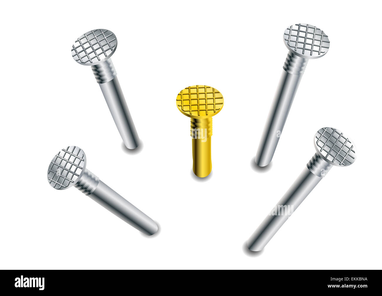 set of nails Stock Photo - Alamy
