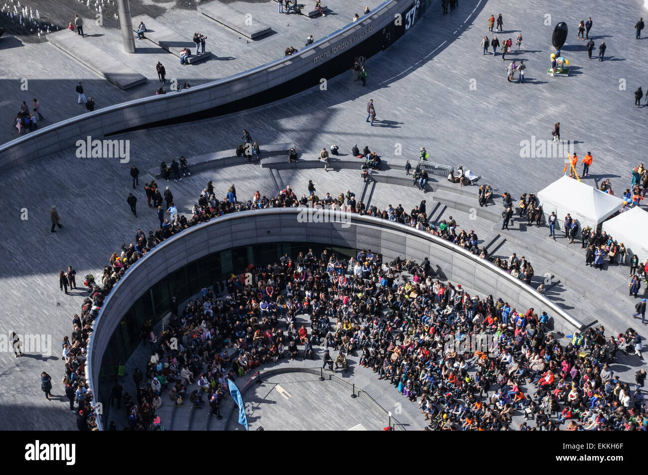 The Scoop amphitheatre at the More London Riverside in London, England