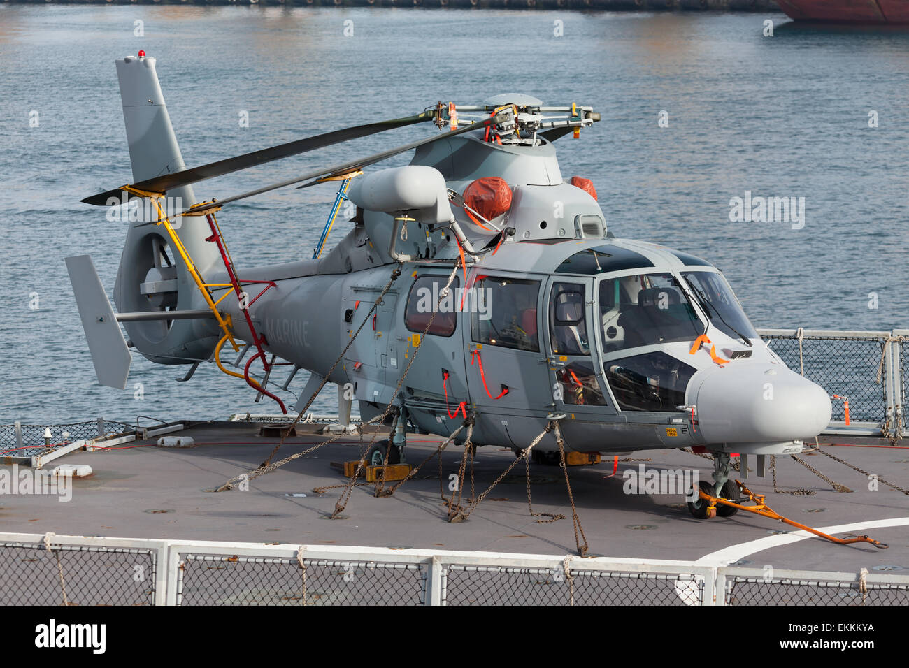 navy rescue helicopter Stock Photo