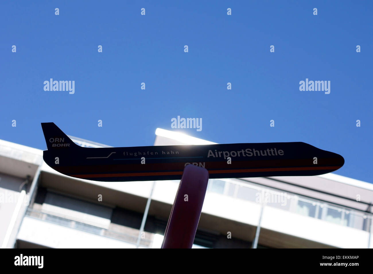 Airport Shuttle Frankfurt-Hahn Stock Photo