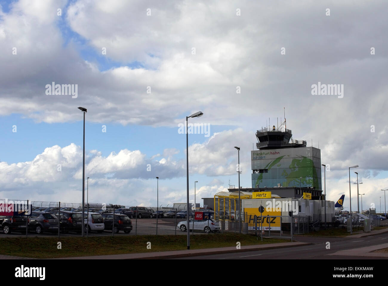 Frankfurt-Hahn Airport in the Hunsrück Stock Photo