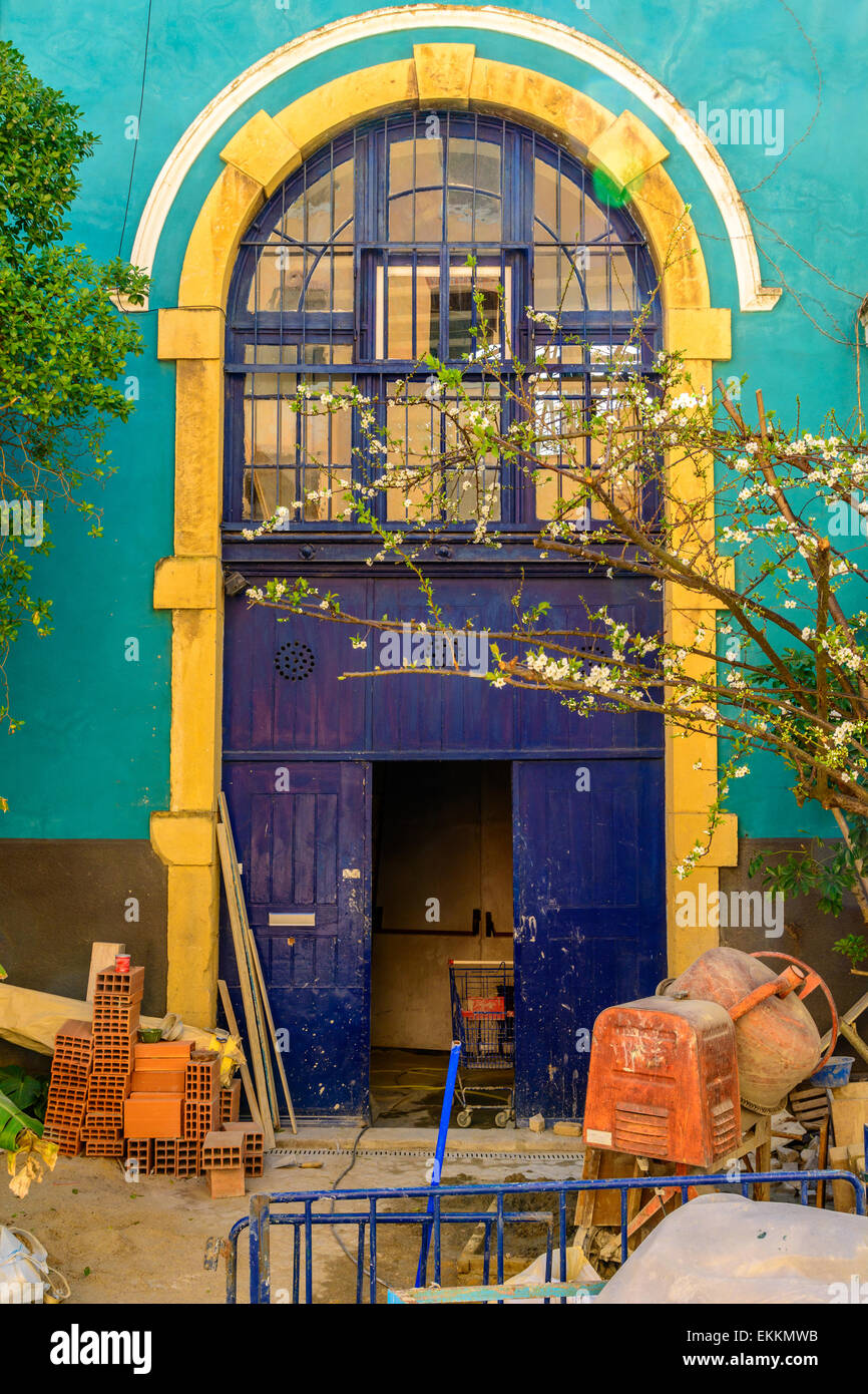 Renovation project in springn Lisbon, Portugal Stock Photo