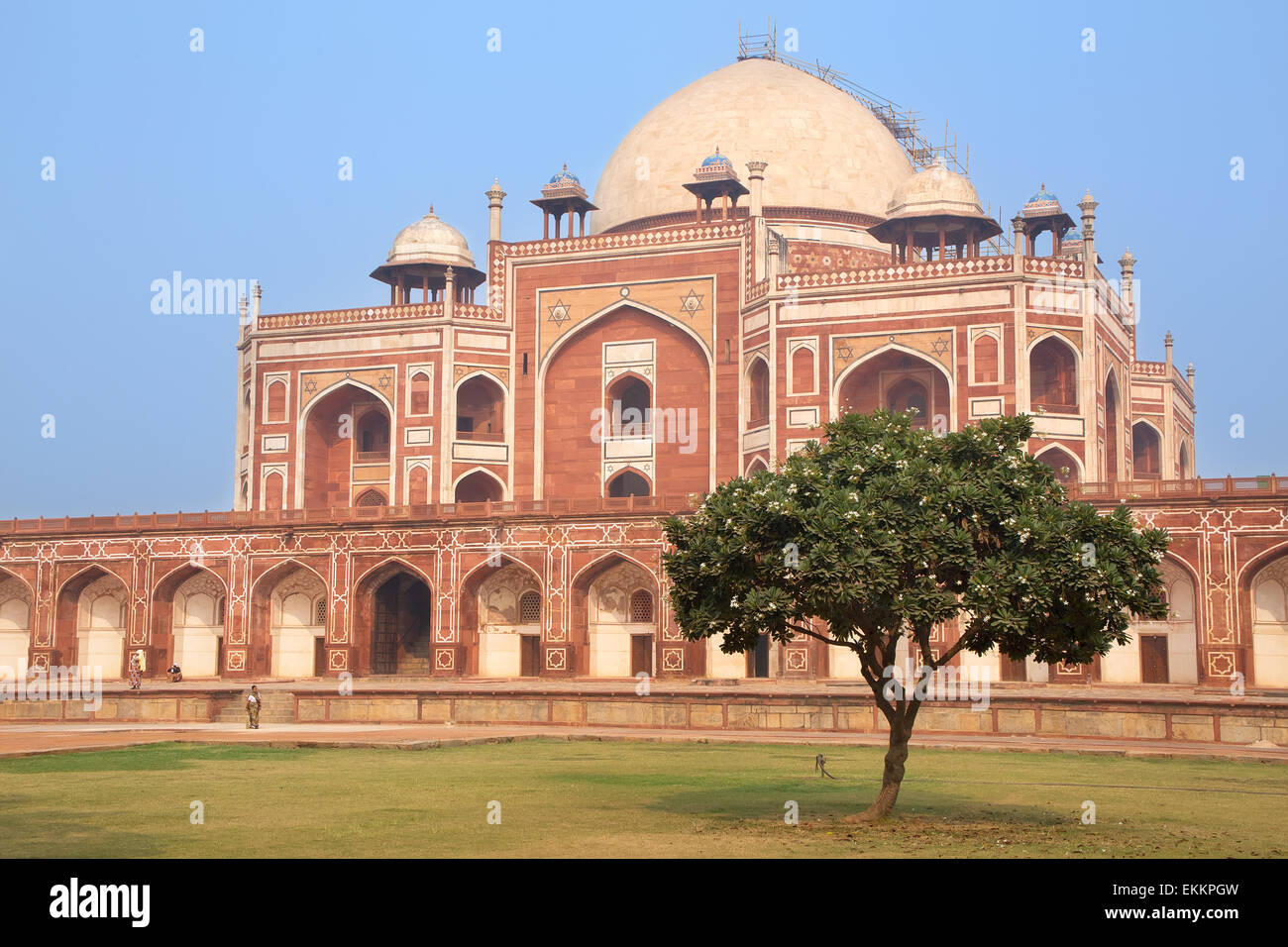 Humayun's Tomb, Delhi, India. It was the first garden-tomb on the Indian subcontinent. Stock Photo