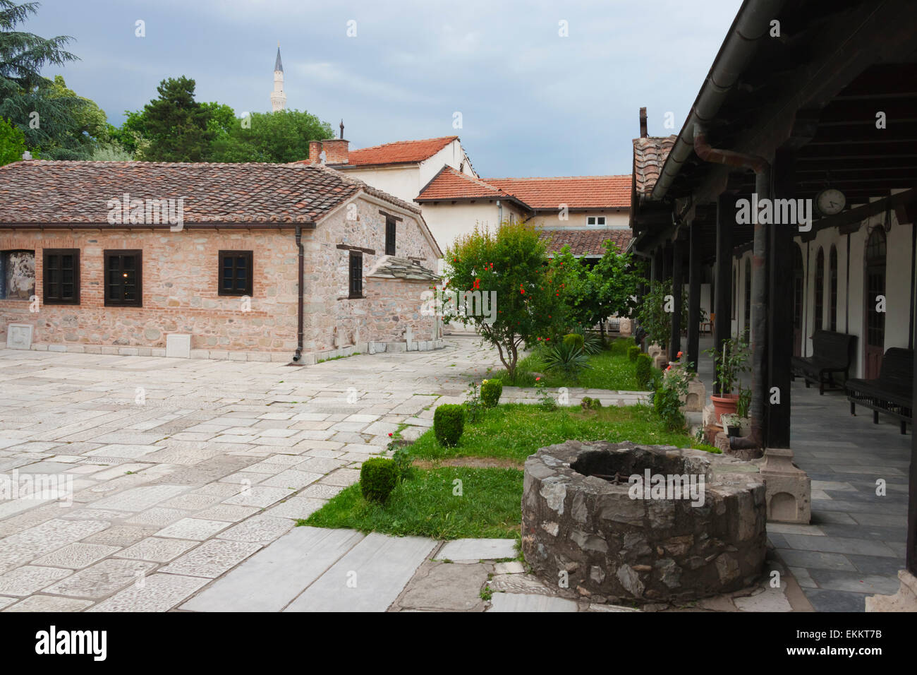 Old day bazaar, now museum housing the Grave for National Heroes, Skopje, Republic of Macedonia, Europe Stock Photo