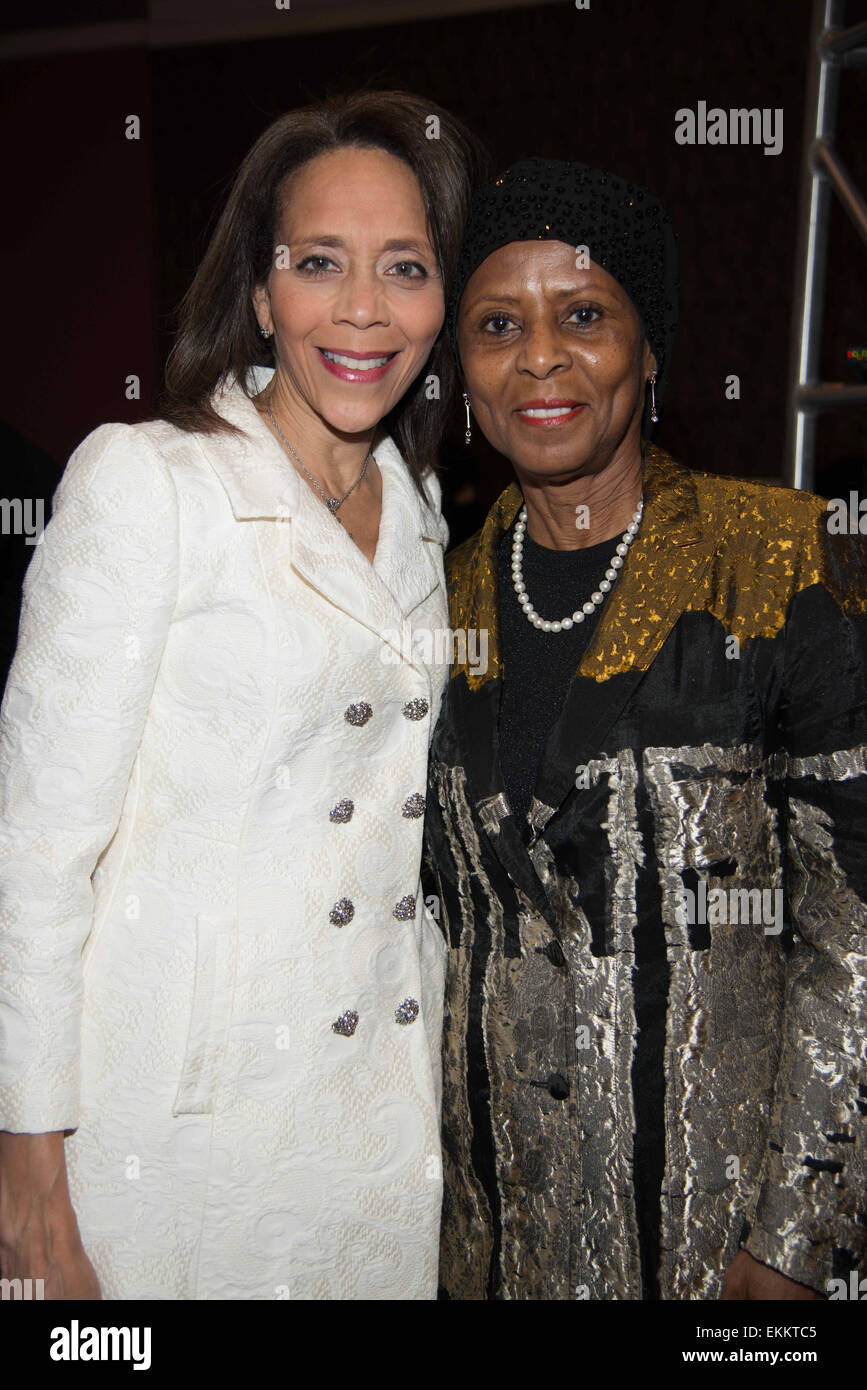 Washington, District Of Columbia, USA. 11th Apr, 2015. Honorees, Dr.ROBIN L SMITH, and FAATIMAH GAMBLE, at the 105.3 WDAS FM's Women of Excellence Luncheon presented by Gwynedd Mercy University. Credit:  Ricky Fitchett/ZUMA Wire/Alamy Live News Stock Photo
