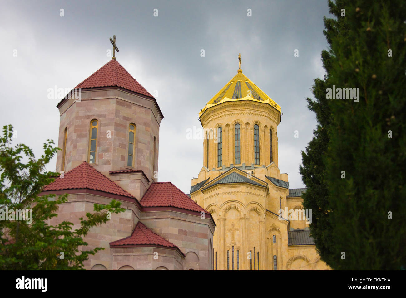 Holy Trinity Cathedral of Tbilisi, also known as Sameba, Tbilisi, Georgia Stock Photo