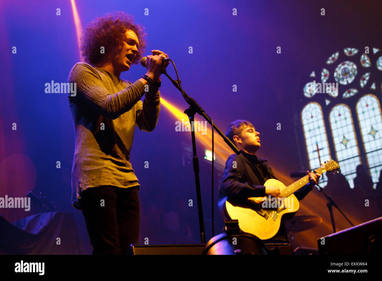 Manchester, England. 11th April, 2015. Seafret performing live at the Albert Hall. Credit:  Simon Newbury/Alamy Live News Stock Photo