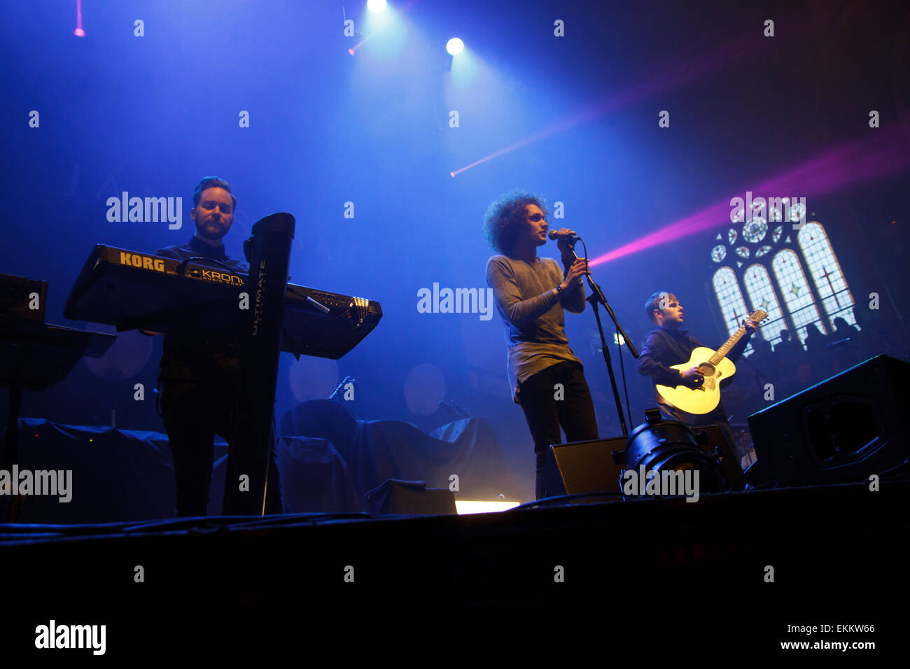 Manchester, England. 11th April, 2015. Seafret performing live at the Albert Hall. Credit:  Simon Newbury/Alamy Live News Stock Photo