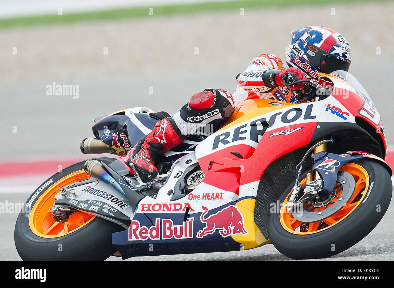 Austin, Texas, USA. 11th April, 2015. MotoGP Marc Marquez 93 with