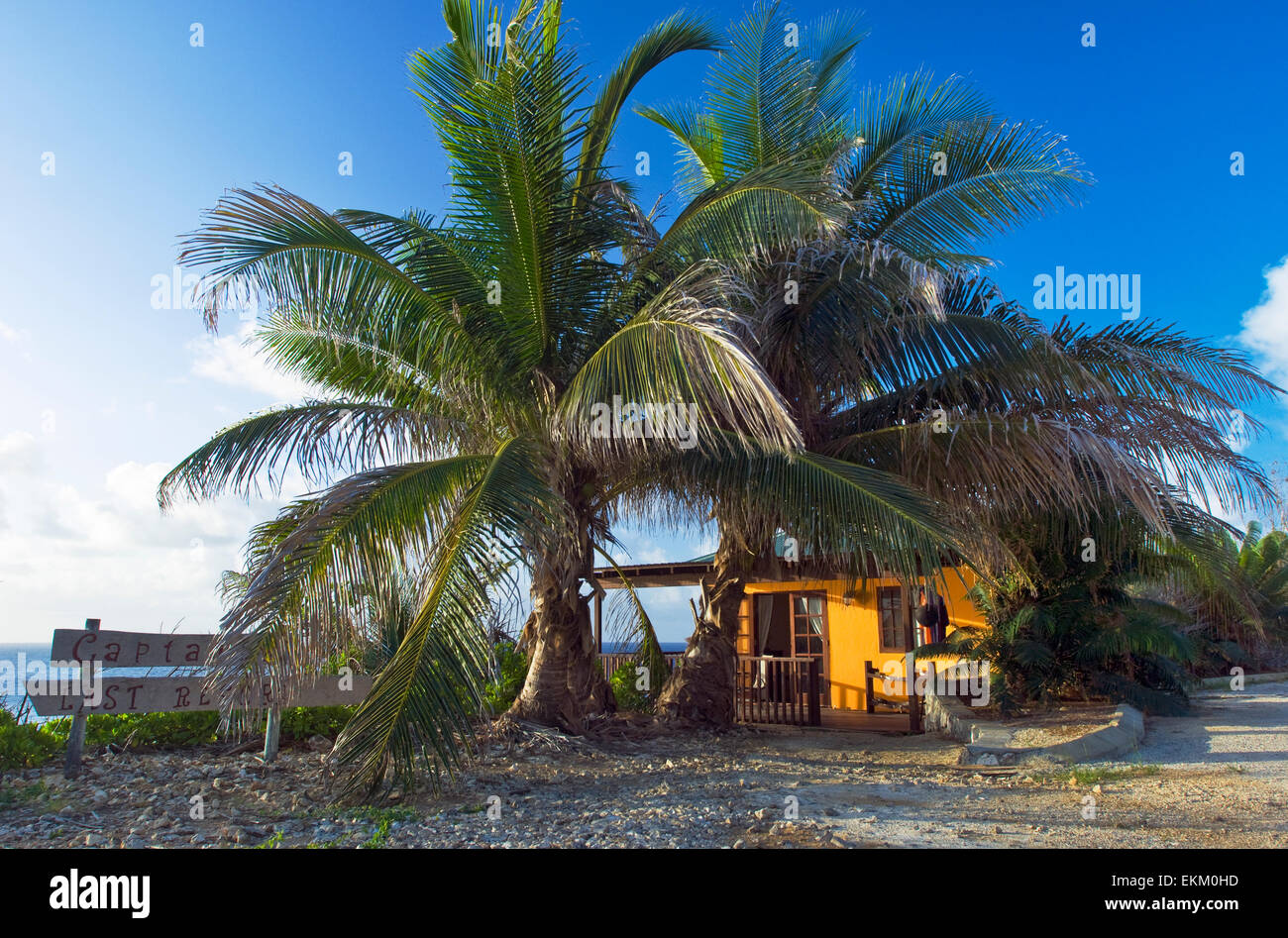 Quaint and remote cabin on Christmas Island, Australia Stock Photo