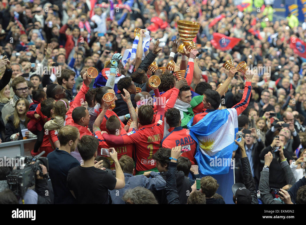 Echarpe SCB BASTIA / PSG PARIS Finale Coupe de la Ligue 2015