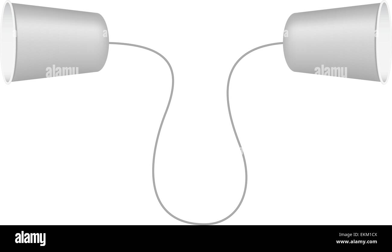 Phone made from plastic cups Stock Vector Image & Art Alamy