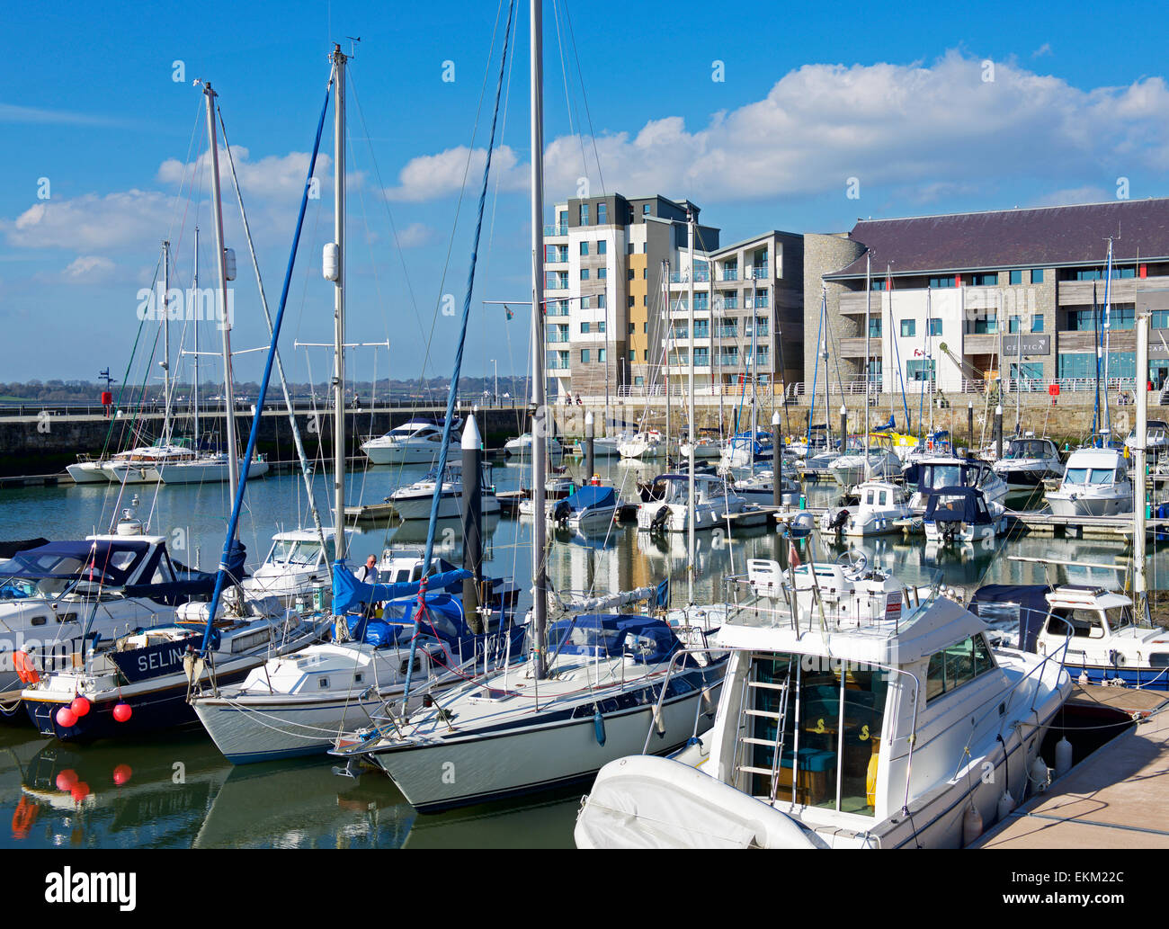 The marina, Caernarfon, Gwynedd, North Wales UK Stock Photo Alamy