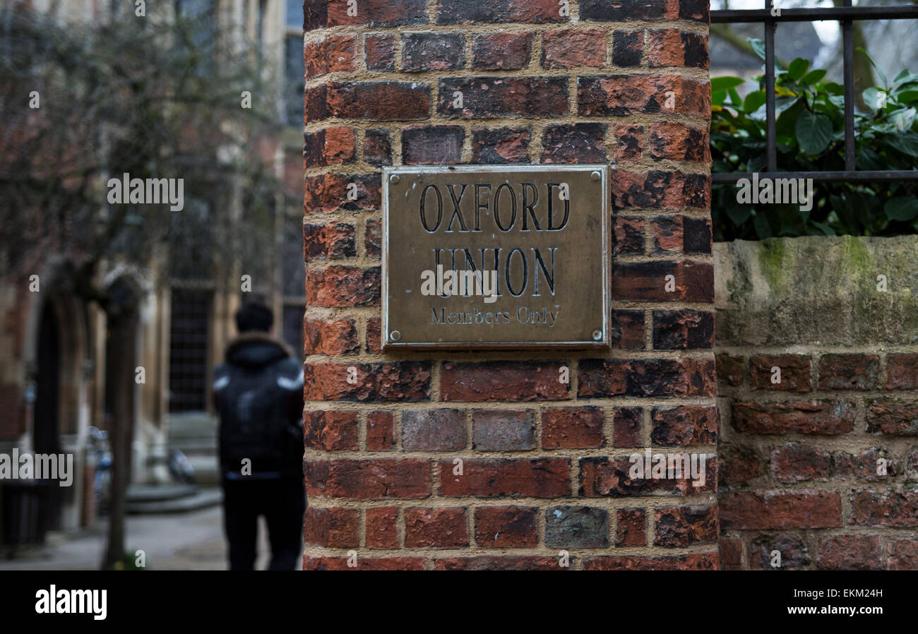 Oxford Union gate Stock Photo Alamy