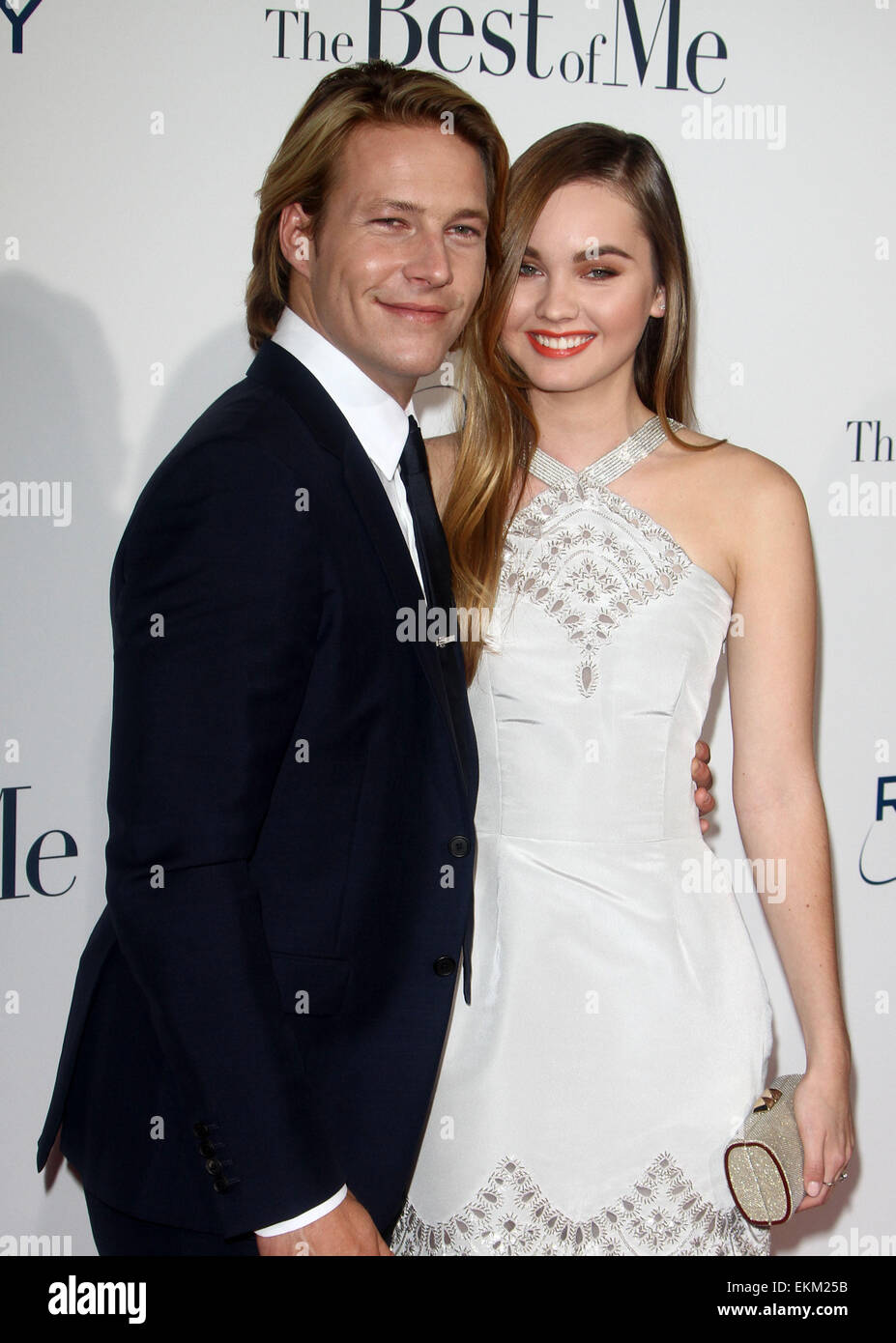 The Best Of Me Los Angeles Premiere Featuring Luke Bracey Liana Liberato Where Los Angeles California United States When 08 Oct 14 Stock Photo Alamy