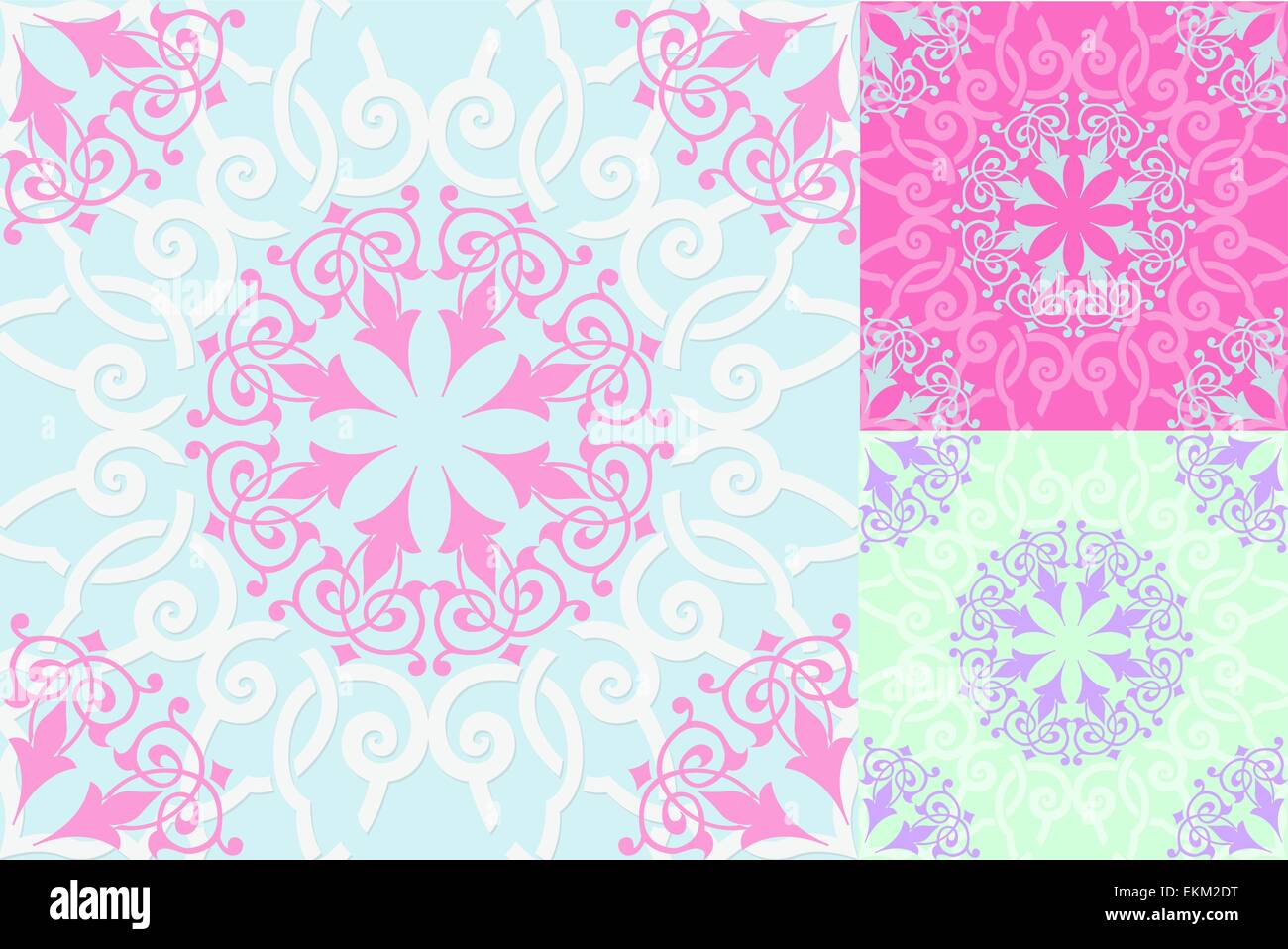 Background with seamless pattern in islamic style Stock Vector Image ...