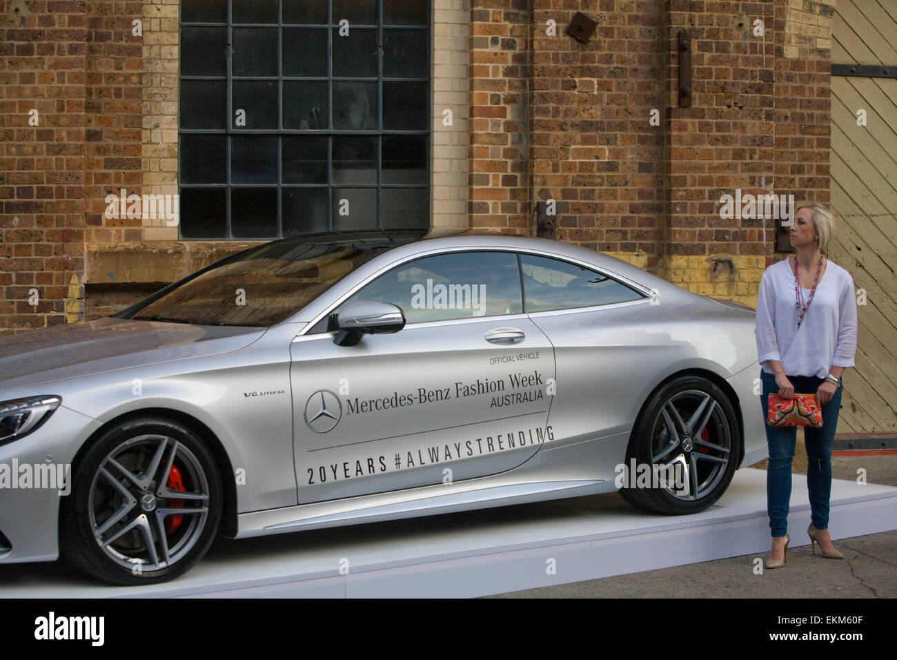 Sydney, Australia. 12th April, 2015. Mercedes benz fashion week australia Exotic cars on display outside the Star Lounge Credit:  martin berry/Alamy Live News Stock Photo