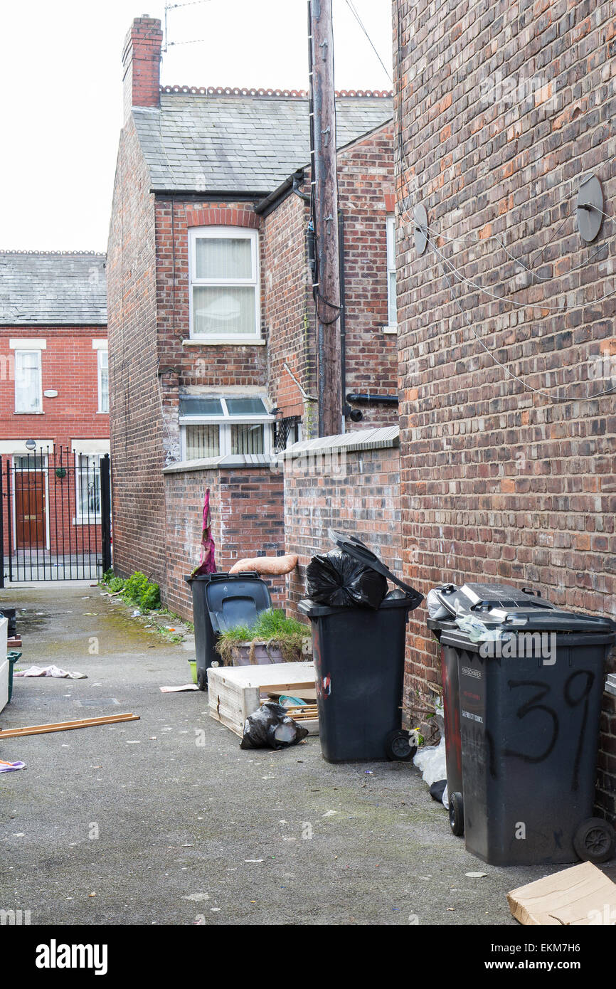 Rubbish bins terraced housing hires stock photography and images Alamy