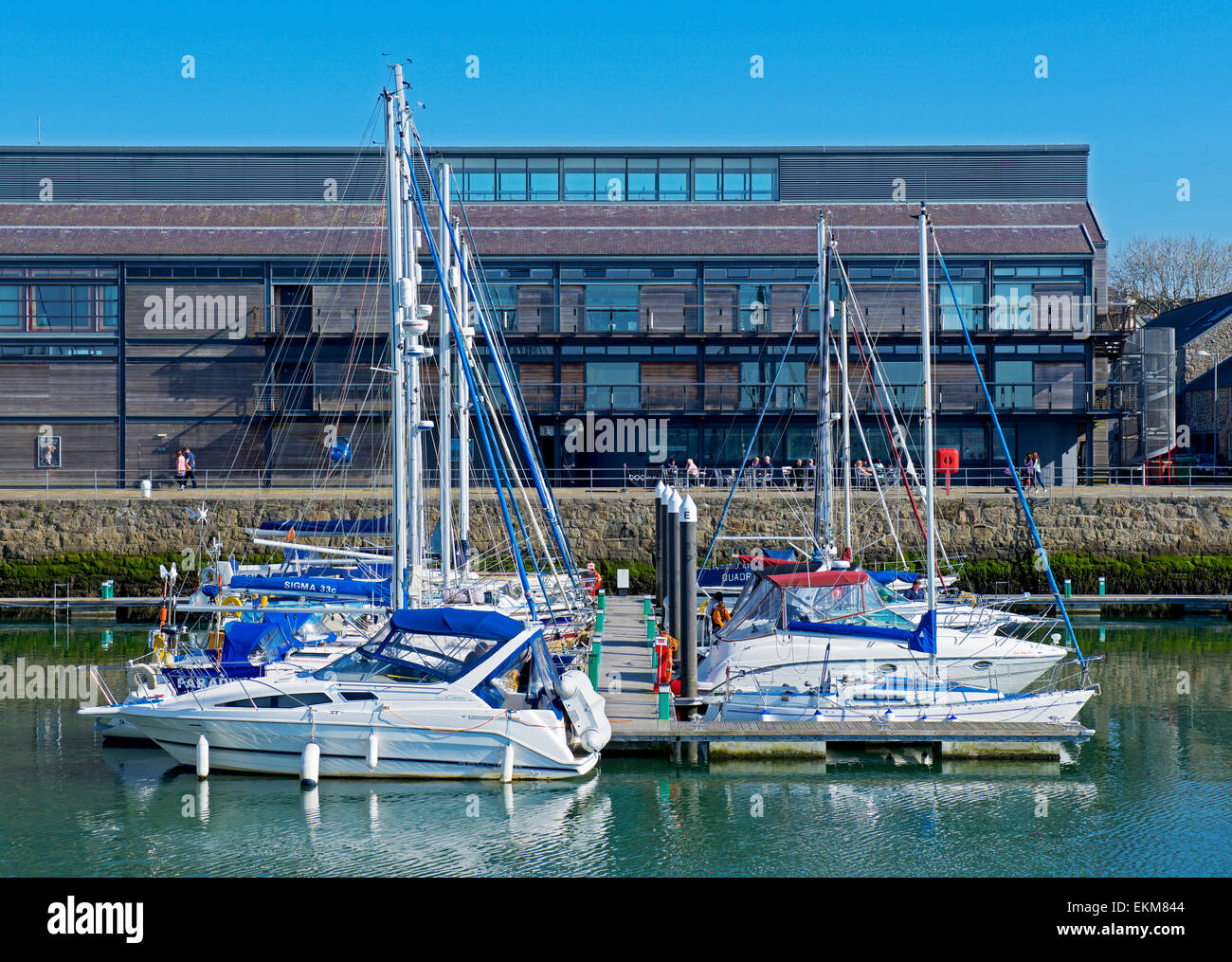 The marina, Caernarfon, Gwynedd, North Wales UK Stock Photo Alamy