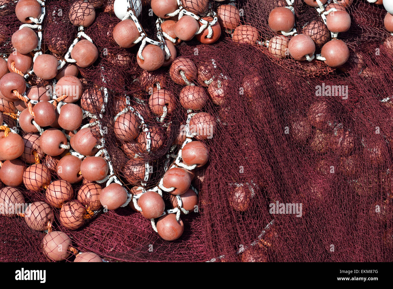 Fishing nets in Aegina island, Greece Stock Photo Alamy