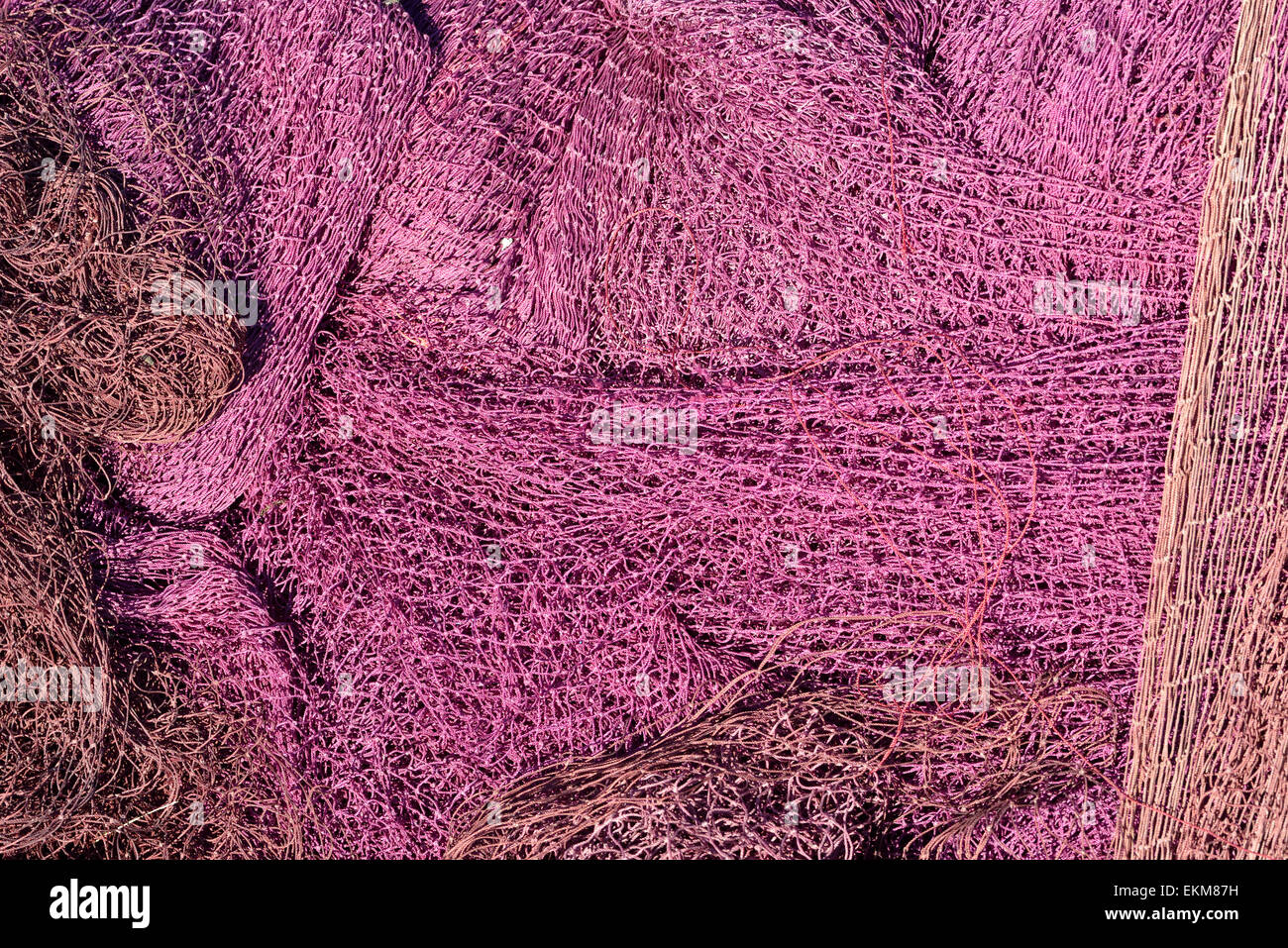 Fishing nets in Aegina island, Greece Stock Photo Alamy