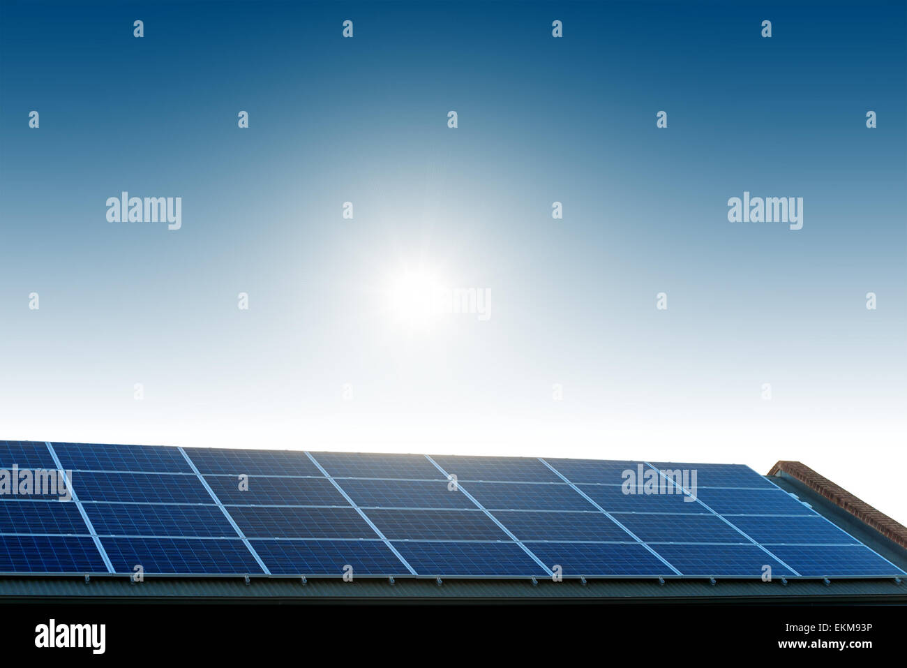 Solar panels installed on the roof Stock Photo Alamy