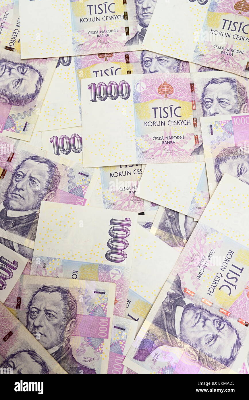 czech crown ceska koruna national money in czech republic Stock Photo - Alamy