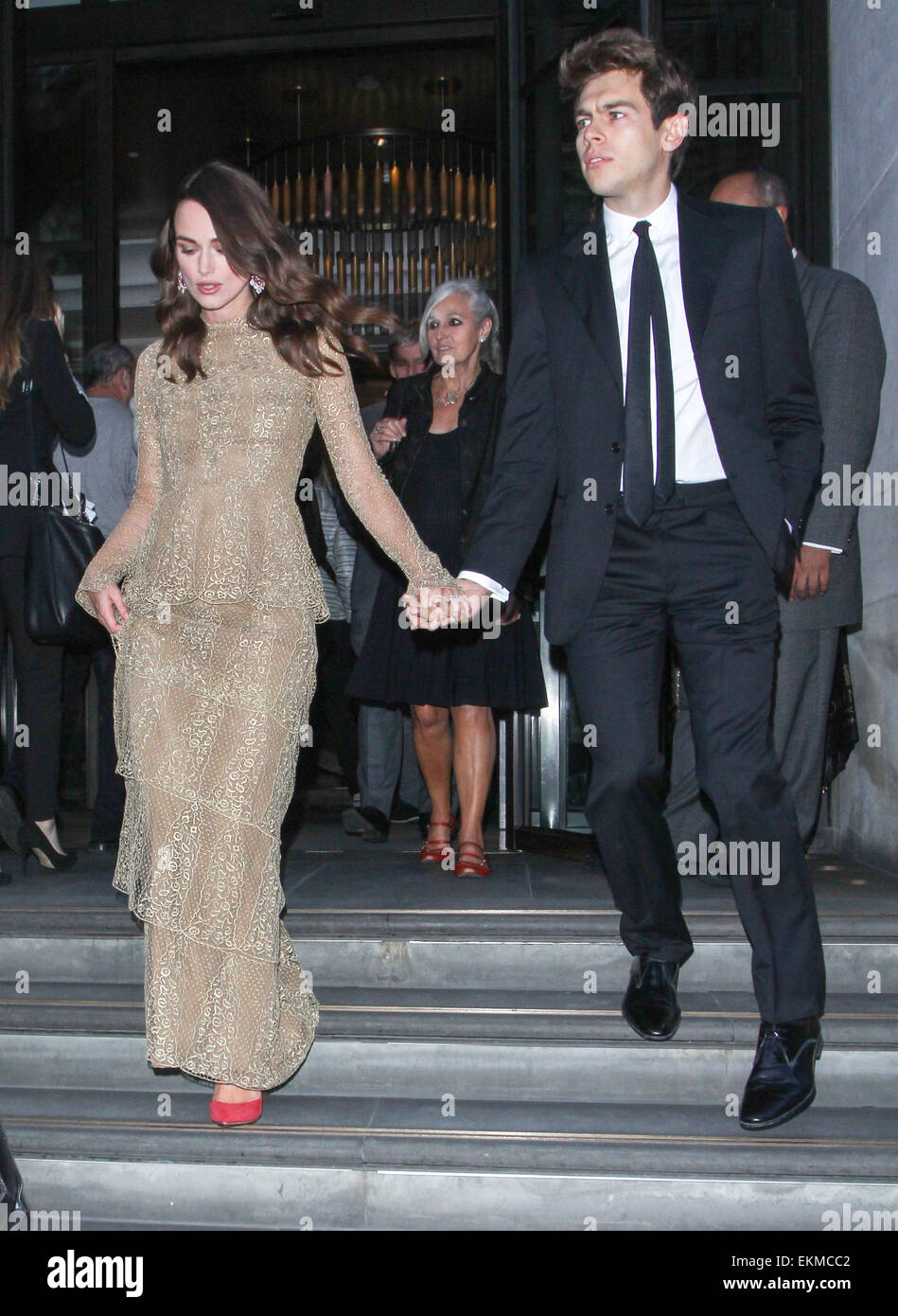 Keira Knightley and husband James Righton leave their hotel Featuring