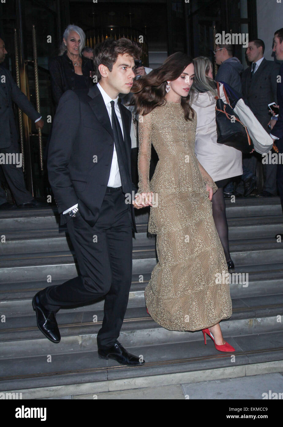 Keira Knightley and husband James Righton leave their hotel Featuring