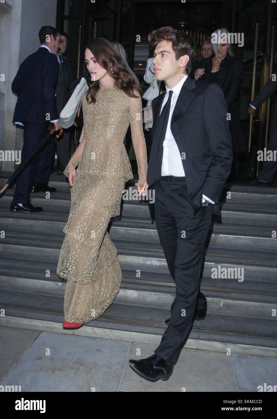 Keira Knightley and husband James Righton leave their hotel Featuring