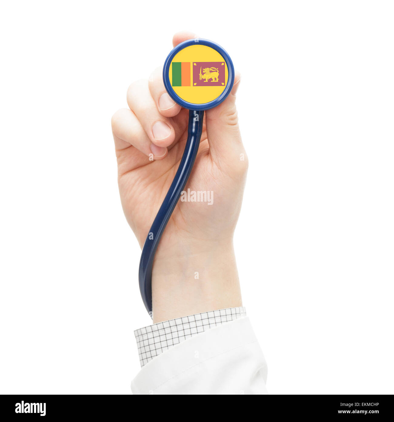 Stethoscope with flag conceptual series Sri Lanka Stock Photo Alamy