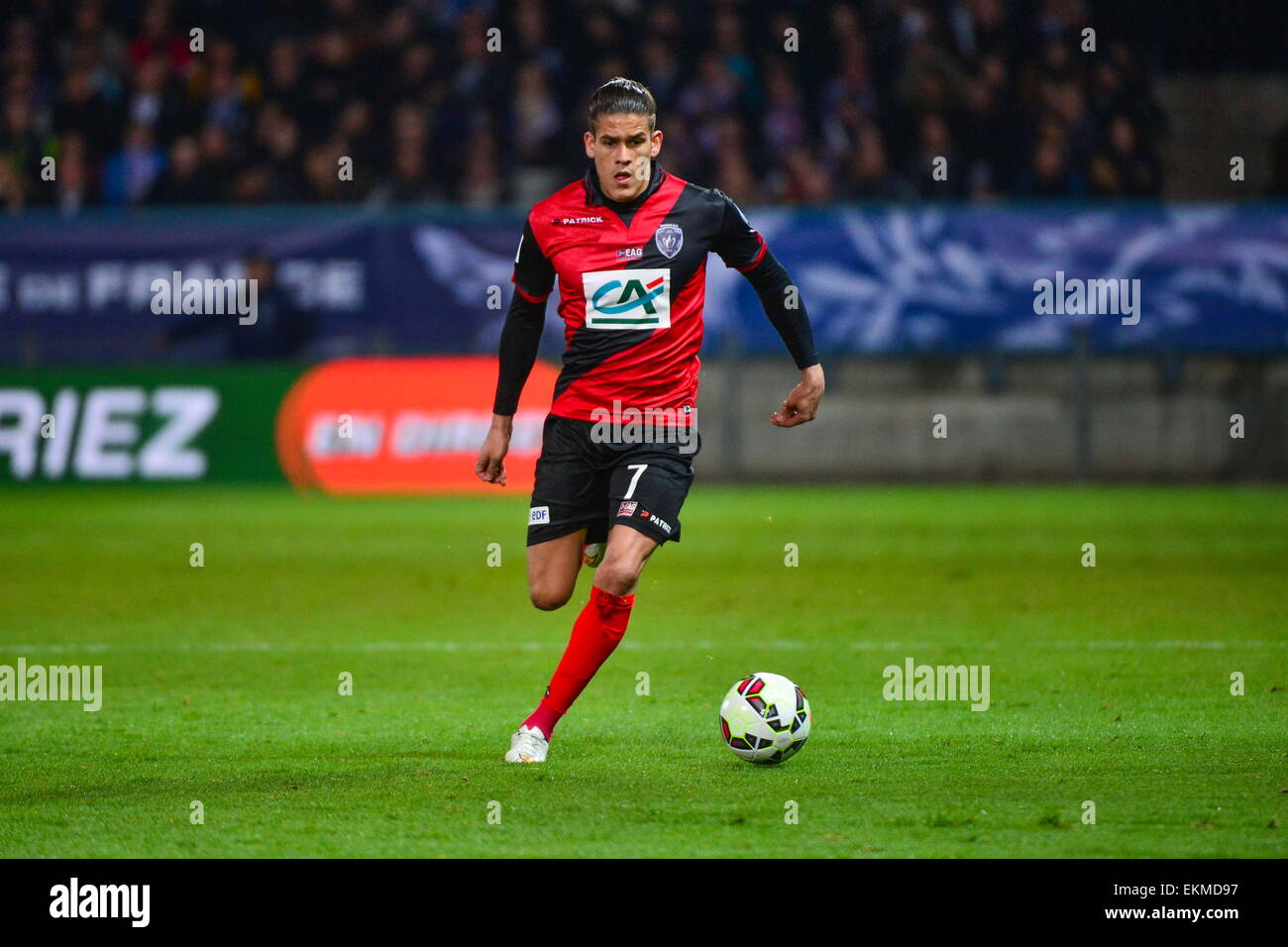 Dorian LEVEQUE - 07.04.2015 - Auxerre/Guingamp - 1/2Finale de Coupe de France.Photo : Dave Winter/Icon Sport Stock Photo