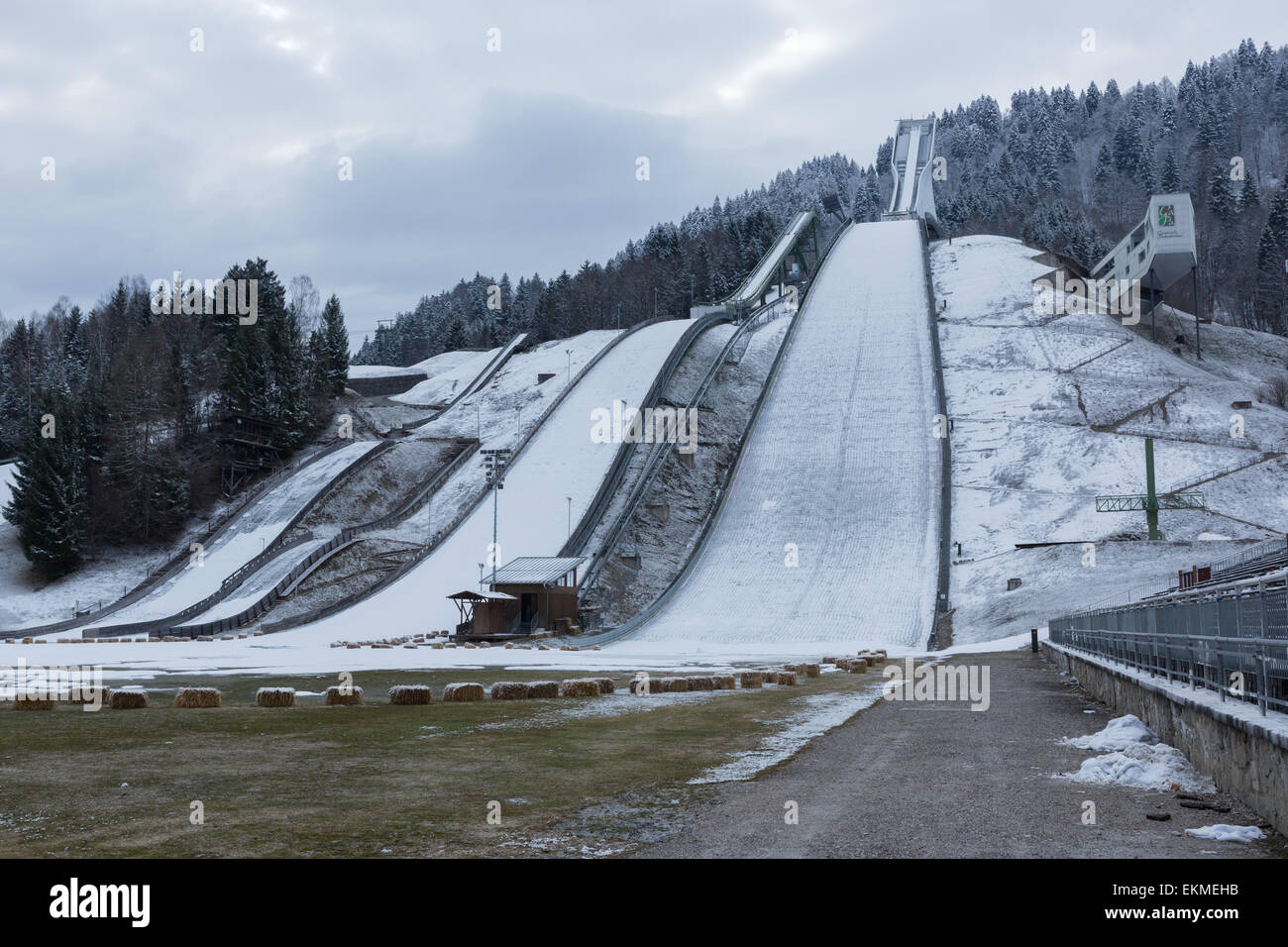 The Ski Jump At The Site Of The 1936 Winter Olympics At Garmisch 