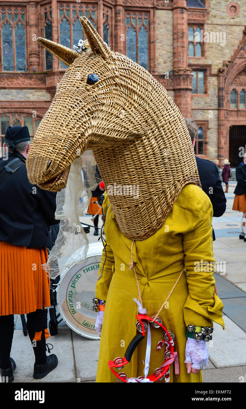 The Armagh Rhymers (Mummers) perform their unique Irish mumming at the