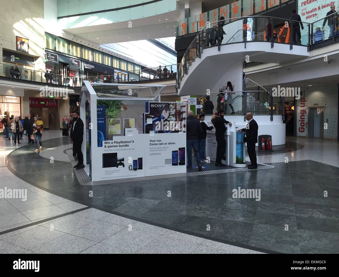 Sony exhibition in Manchester Arndale Stock Photo