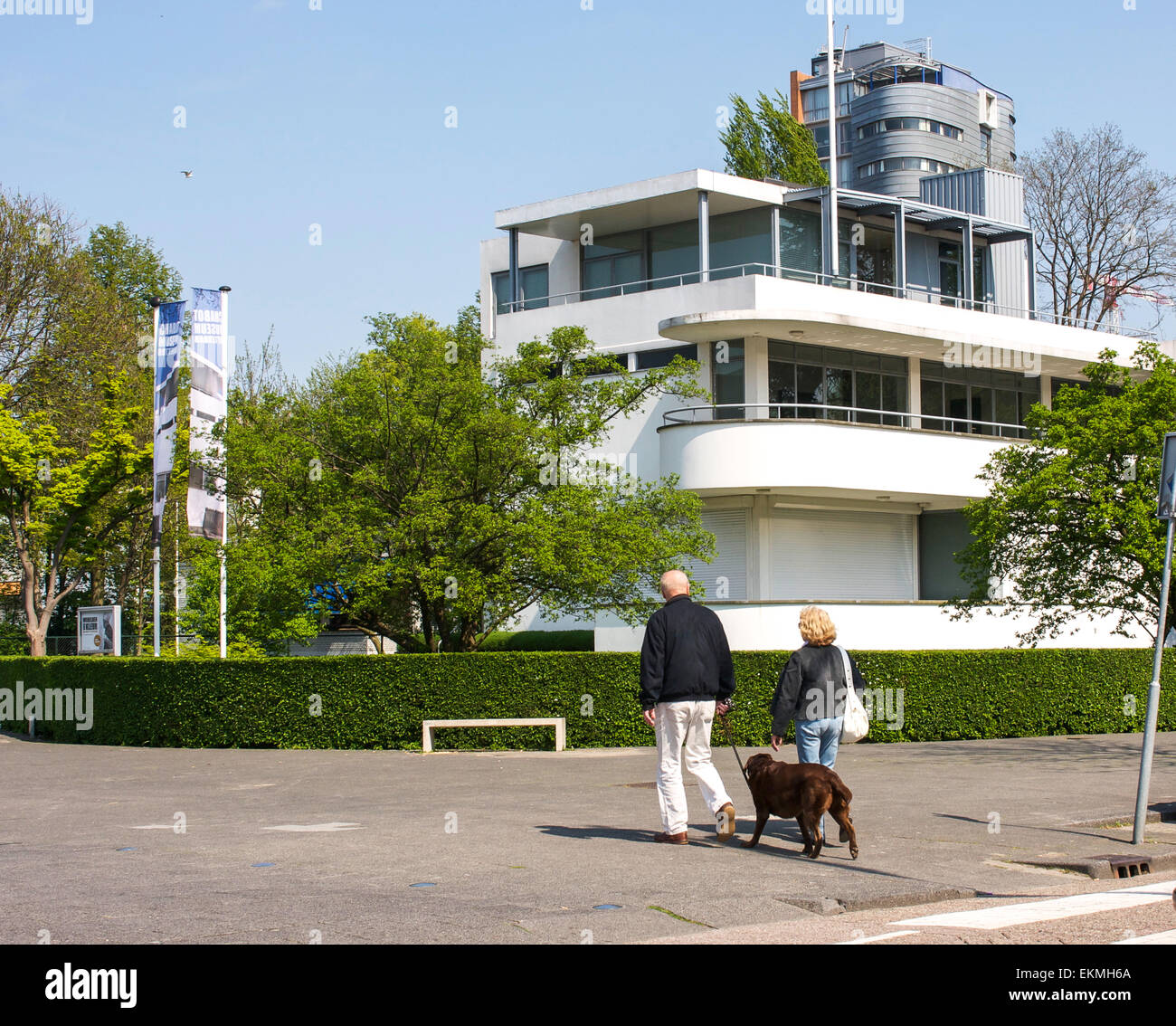 The Sonneveld House Museum in Rotterdam, Netherlands. This 1930s architectural museum is on the street named Museumpark. Stock Photo