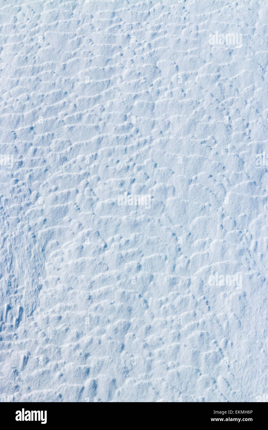 Surface of snow in the arctic Stock Photo