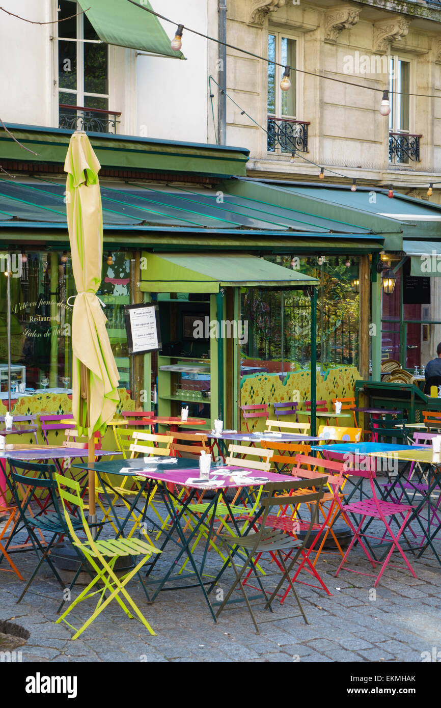 French Street Cafe Stock Photo - Alamy