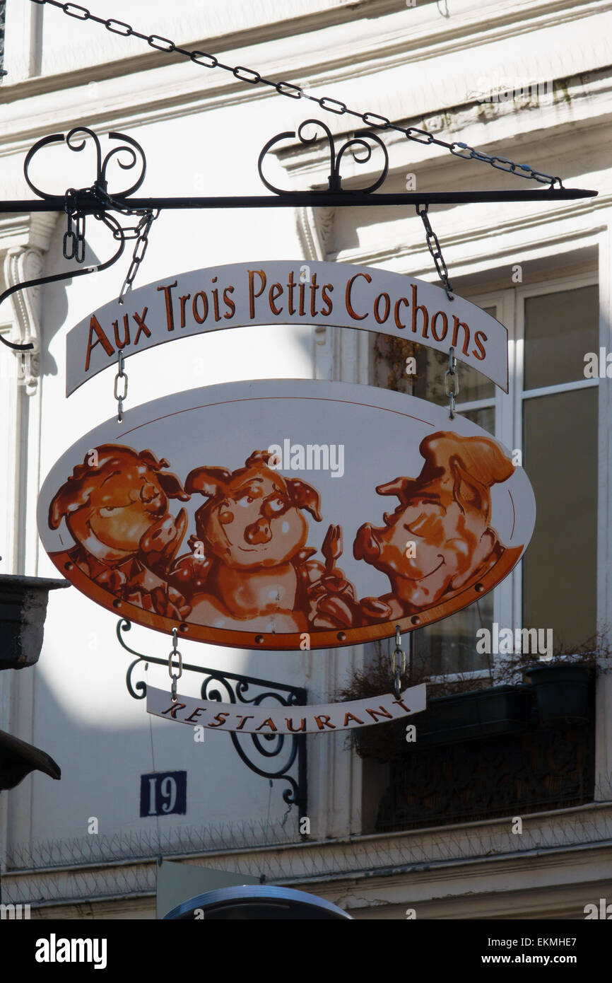 Sign at the entrance of a restaurant saying in French - Ouvert - meaning in  English - Open Stock Photo - Alamy