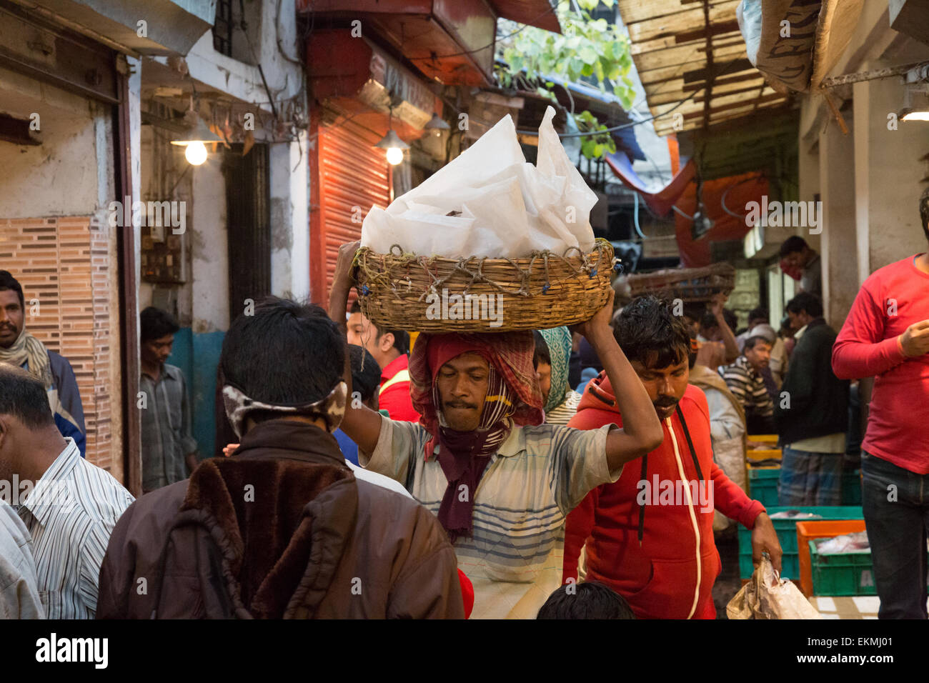 Wholesale fish Market Bepin Behari Ganguly Street Calcutta Kolkata