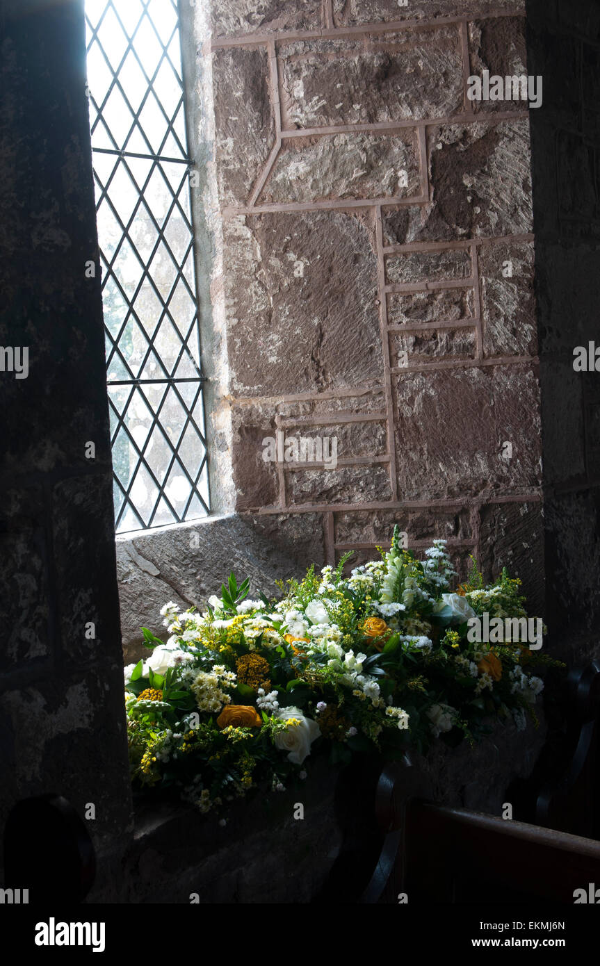 Easter floral display, St. Mary the Virgin Church, Welsh Newton