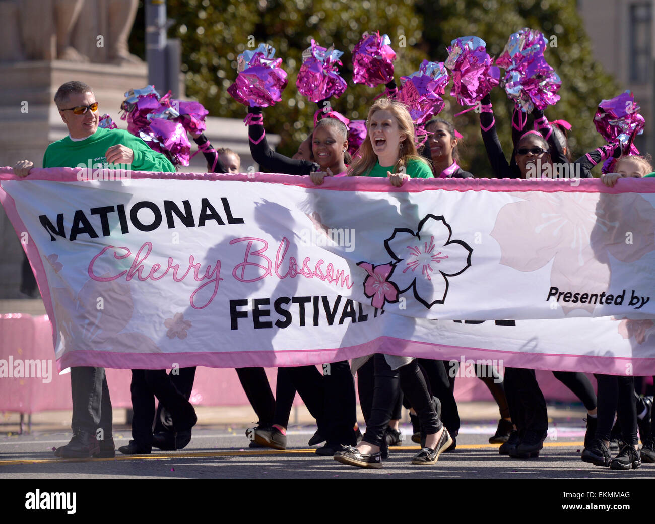 Washington Wizards Cheerleaders in Cherry Blossom Parade 2017