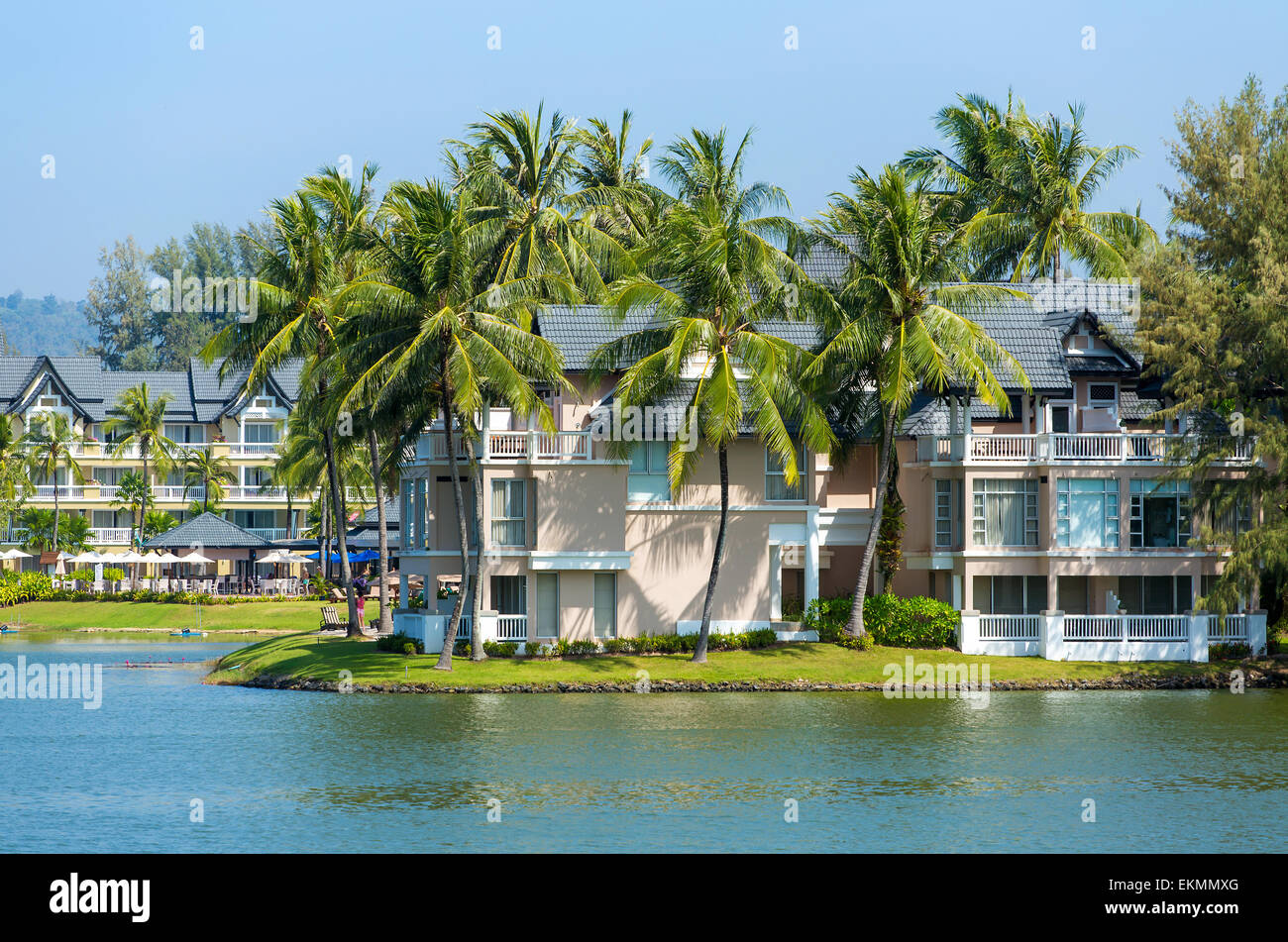 View of Luxury tropical resort villa Stock Photo - Alamy