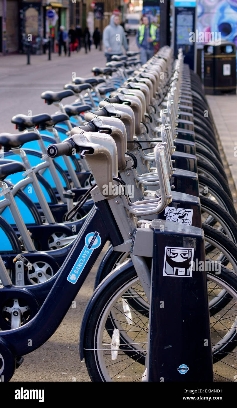 Bicycle Rental London Stock Photo Alamy