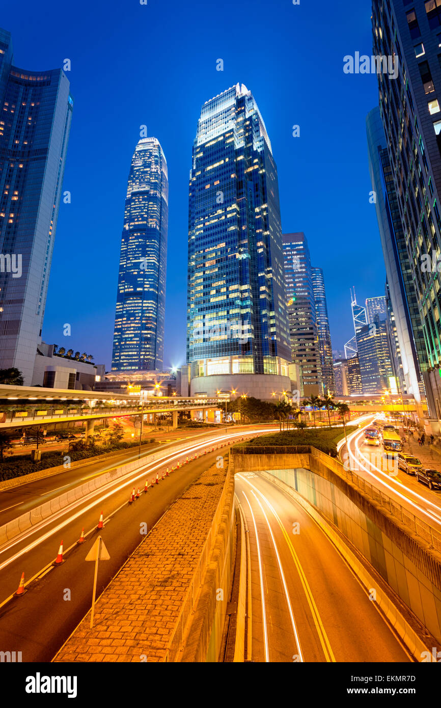Modern office buildings in Central Hong Kong Stock Photo - Alamy